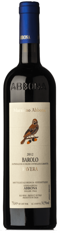 38,95 € Free Shipping | Red wine Abbona Ravera D.O.C.G. Barolo Piemonte Italy Nebbiolo Bottle 75 cl