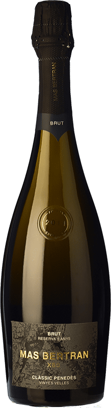 52,95 € Envío gratis | Espumoso rosado Mas Bertran X80 Brut Nature Reserva D.O. Penedès