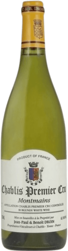 38,95 € | 白酒 Jean-Paul & Benoît Droin Montmains A.O.C. Chablis Premier Cru 勃艮第 法国 Chardonnay 75 cl