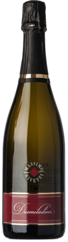 送料無料 | 白スパークリングワイン Massimo Rivetti Metodo Classico Brut D.O.C. Piedmont ピエモンテ イタリア Pinot Black, Nebbiolo, Chardonnay 75 cl