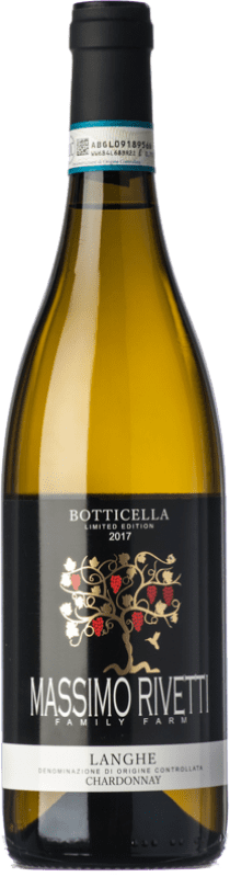 Free Shipping | White wine Massimo Rivetti Botticella D.O.C. Langhe Piemonte Italy Chardonnay Organic 75 cl