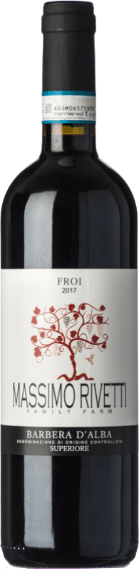 Free Shipping | Red wine Massimo Rivetti Froi Superiore D.O.C. Barbera d'Alba Piemonte Italy Barbera 75 cl