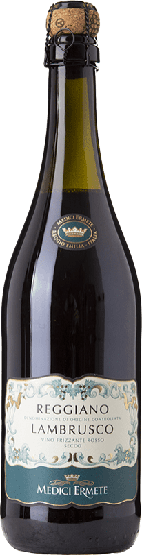 7,95 € Free Shipping | Red wine Medici Ermete Lambrusco Secco D.O.C. Reggiano Emilia-Romagna Italy Lambrusco Salamino, Lambrusco Marani Bottle 75 cl