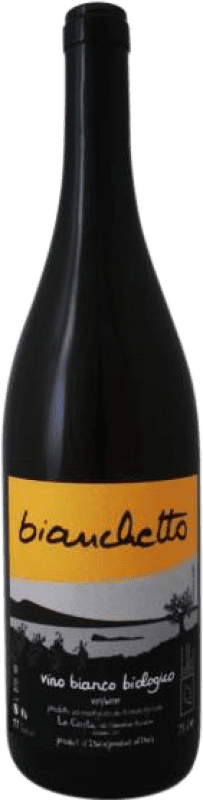 Envío gratis | Vino blanco Le Coste Bianchetto I.G. Vino da Tavola Lazio Italia Malvasía, Procanico Ecológico 75 cl