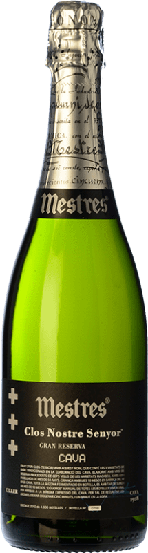 Бесплатная доставка | Белое игристое Mestres Clos Nostre Senyor Природа Брута D.O. Cava Испания Macabeo, Xarel·lo, Parellada 75 cl