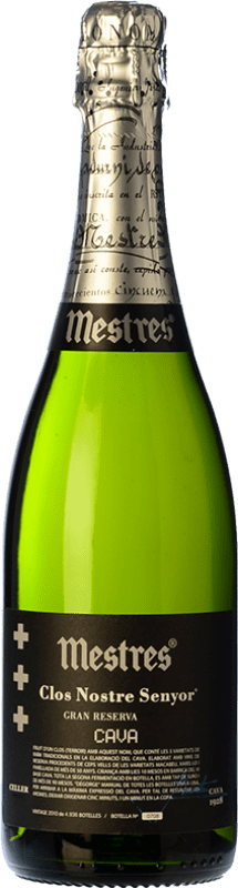 Free Shipping | White Sparkling Wine Mestres Clos Nostre Senyor Brut Nature D.O. Cava Spain Macabeo, Xarel·lo, Parellada 75 cl