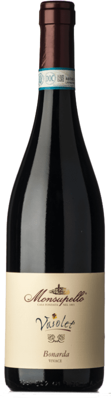 12,95 € Envio grátis | Vinho tinto Monsupello Bonarda Vivace Vaiolet D.O.C. Oltrepò Pavese