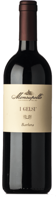 Free Shipping | Red wine Monsupello I Gelsi I.G.T. Provincia di Pavia Lombardia Italy Barbera 75 cl