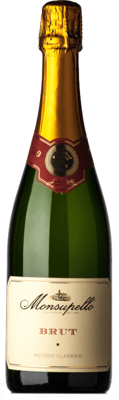24,95 € Spedizione Gratuita | Spumante bianco Monsupello Metodo Classico Brut I.G.T. Lombardia