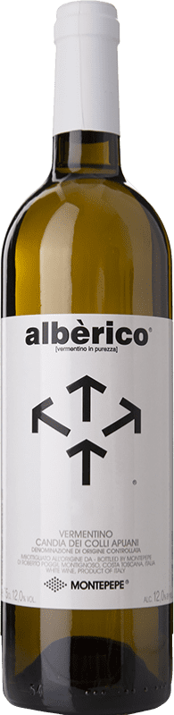 Бесплатная доставка | Белое вино Montepepe Albérico I.G.T. Toscana Тоскана Италия Vermentino 75 cl