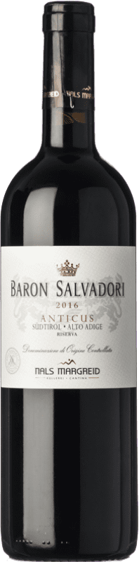Бесплатная доставка | Красное вино Nals Margreid Baron Salvadori Anticus Резерва D.O.C. Alto Adige Трентино-Альто-Адидже Италия Merlot — Мерло, Cabernet Sauvignon — Каберне Совиньон 75 cl