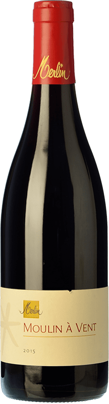 Free Shipping | Red wine Olivier Merlin Aged A.O.C. Moulin à Vent Beaujolais France Gamay 75 cl