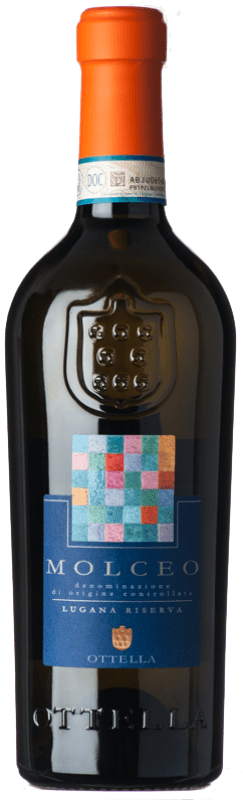 Free Shipping | White Wine Ottella Molceo Reserve — Aged D.O.C. Lugana Veneto Italy Trebbiano 75 cl