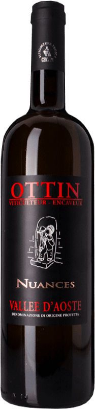 Envoi gratuit | Vin blanc Ottin Nuances D.O.C. Valle d'Aosta Vallée d'Aoste Italie Petite Arvine 75 cl