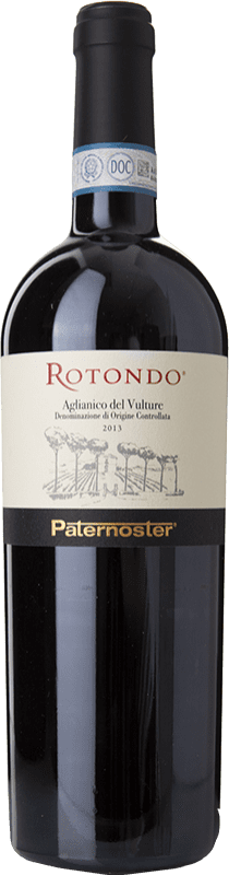 Бесплатная доставка | Красное вино Paternoster Rotondo D.O.C. Aglianico del Vulture Базиликата Италия Aglianico 75 cl