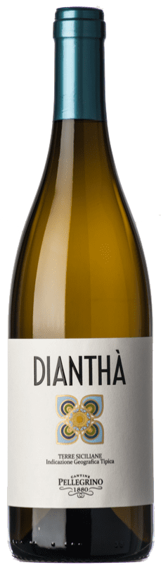 Envoi gratuit | Vin blanc Cantine Pellegrino Dianthà I.G.T. Terre Siciliane Sicile Italie Bacca Blanc 75 cl