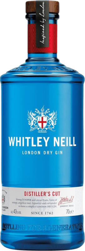 Envio grátis | Gin Whitley Neill Cut Gin Reino Unido 70 cl