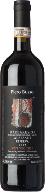 149,95 € | Vinho tinto Piero Busso Albesani Viti Vecchie D.O.C.G. Barbaresco Piemonte Itália Nebbiolo 75 cl