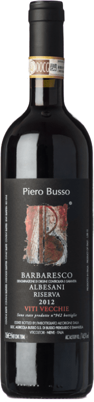 149,95 € Spedizione Gratuita | Vino rosso Piero Busso Albesani Viti Vecchie D.O.C.G. Barbaresco