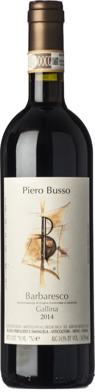 89,95 € | Vinho tinto Piero Busso Gallina D.O.C.G. Barbaresco Piemonte Itália Nebbiolo 75 cl