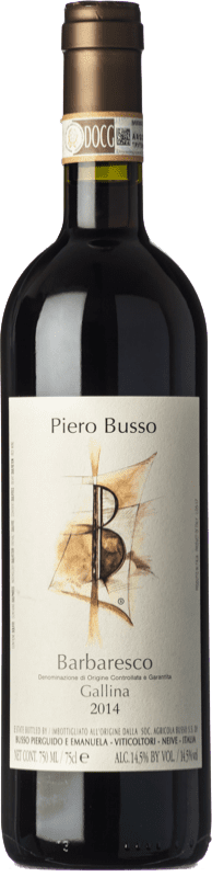 89,95 € Spedizione Gratuita | Vino rosso Piero Busso Gallina D.O.C.G. Barbaresco