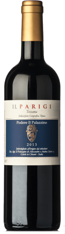 32,95 € Free Shipping | Red wine Il Palazzino Parigi I.G.T. Toscana Tuscany Italy Merlot Bottle 75 cl