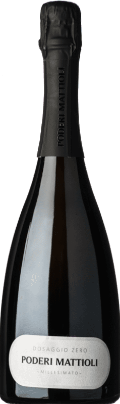 Envío gratis | Espumoso blanco Mattioli Metodo Classico Dosaggio Zero Brut Nature I.G.T. Marche Marche Italia Chardonnay, Verdicchio 75 cl