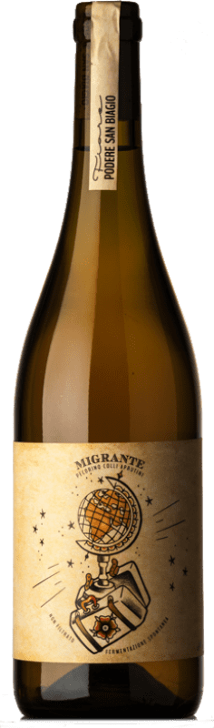 16,95 € Spedizione Gratuita | Vino bianco San Biagio Migrante I.G.T. Colli Aprutini