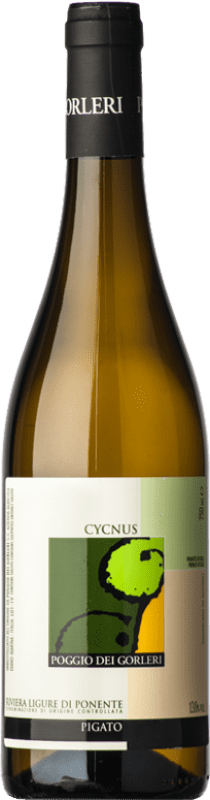 Envoi gratuit | Vin blanc Poggio dei Gorleri Cycnus D.O.C. Riviera Ligure di Ponente Ligurie Italie Pigato 75 cl