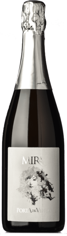 26,95 € | White sparkling Porta del Vento Metodo Classico Mira Brut I.G.T. Terre Siciliane Sicily Italy Catarratto Bottle 75 cl