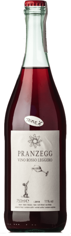 Free Shipping | Red wine Pranzegg Rosso Leggero Trentino-Alto Adige Italy Merlot, Lagrein, Schiava 75 cl