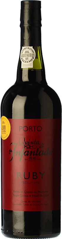 Free Shipping | Fortified wine Quinta do Infantado Ruby I.G. Porto Porto Portugal Touriga Franca, Touriga Nacional, Tinta Roriz, Tinta Cão 75 cl