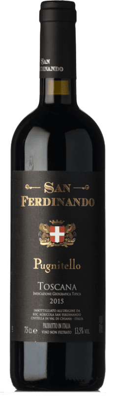 Free Shipping | Red wine San Ferdinando I.G.T. Toscana Tuscany Italy Pugnitello 75 cl