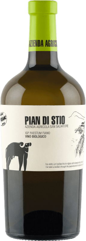 Envoi gratuit | Vin blanc San Salvatore 1988 Pian di Stio D.O.C. Paestum Campanie Italie Fiano 75 cl