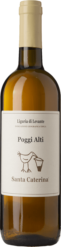 Бесплатная доставка | Белое вино Santa Caterina Poggi Alti I.G.T. Liguria di Levante Лигурия Италия Vermentino 75 cl