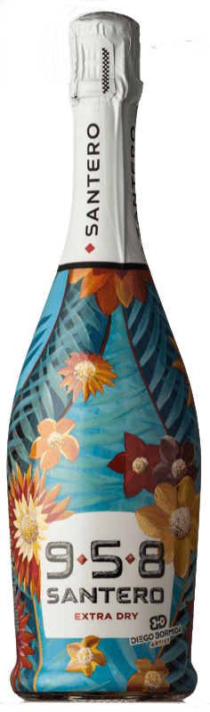 8,95 € | Weißer Sekt Santero 958 Extradry Calavera Bormida Flowers Nº 2 Extra Trocken D.O.C. Piedmont Piemont Italien Bacca Weiß 75 cl