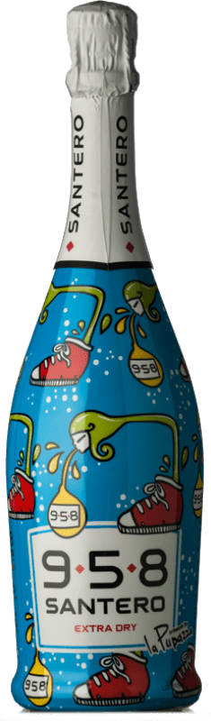 7,95 € Kostenloser Versand | Weißer Sekt Santero 958 Extradry La Pupazza Shoes Extra Trocken D.O.C. Piedmont