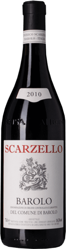 Бесплатная доставка | Красное вино Scarzello Comune D.O.C.G. Barolo Пьемонте Италия Nebbiolo 75 cl