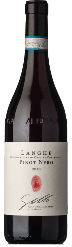 Бесплатная доставка | Красное вино Segni di Langa D.O.C. Langhe Пьемонте Италия Pinot Black 75 cl