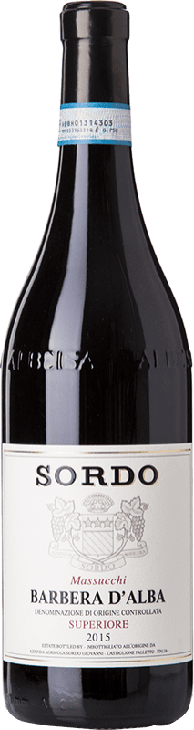18,95 € | Красное вино Sordo Massucchi Superiore D.O.C. Barbera d'Alba Пьемонте Италия Barbera 75 cl