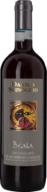 7,95 € Бесплатная доставка | Красное вино Spinoglio Braia D.O.C. Grignolino del Monferrato Casalese