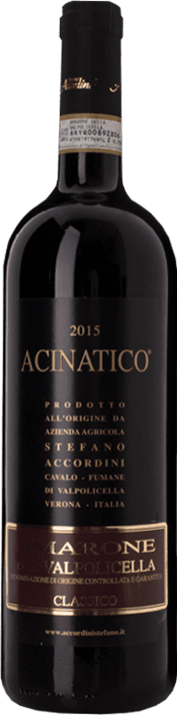 Free Shipping | Red wine Stefano Accordini Acinatico D.O.C.G. Amarone della Valpolicella Veneto Italy Corvina, Rondinella, Corvinone, Molinara 75 cl