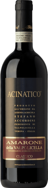 42,95 € | 红葡萄酒 Stefano Accordini Acinatico D.O.C.G. Amarone della Valpolicella 威尼托 意大利 Corvina — 科维纳, Rondinella — 隆迪内拉, Corvinone — 大科维纳, Molinara — 莫利纳拉 75 cl