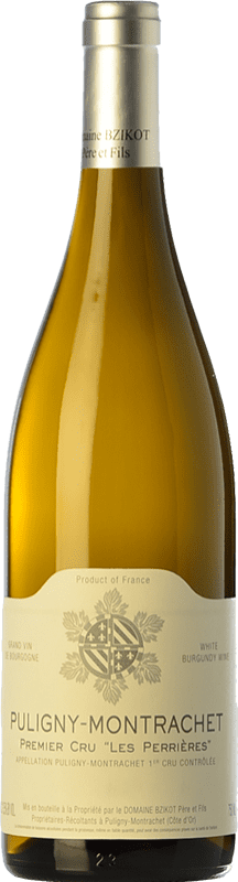 Free Shipping | White wine Sylvain Bzikot Les Perrières Aged A.O.C. Puligny-Montrachet Burgundy France Chardonnay 75 cl