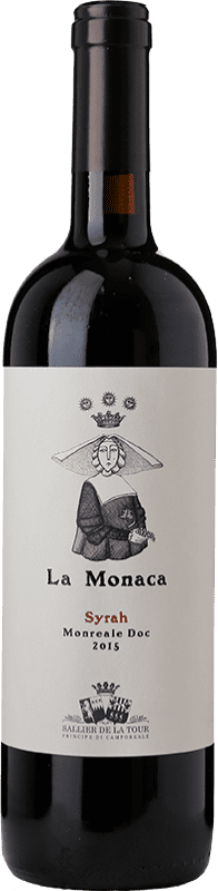 27,95 € Free Shipping | Red wine Tasca d'Almerita Sallier de La Tour La Monaca D.O.C. Sicilia Sicily Italy Syrah Bottle 75 cl