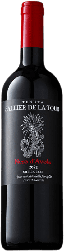 8,95 € Free Shipping | Red wine Tasca d'Almerita Sallier de la Tour D.O.C. Sicilia Sicily Italy Nero d'Avola Bottle 75 cl