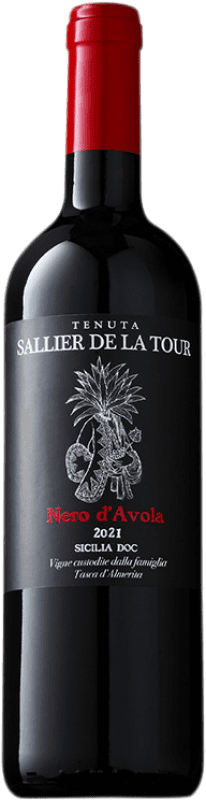 8,95 € Бесплатная доставка | Красное вино Tasca d'Almerita Sallier de la Tour D.O.C. Sicilia