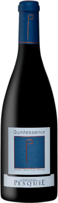 Бесплатная доставка | Красное вино Château Pesquié Quintessence Rouge A.O.C. Côtes du Ventoux Рона Франция Syrah, Grenache Tintorera Органический 75 cl