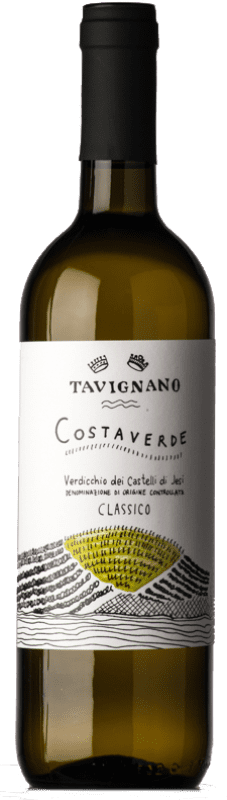 13,95 € Free Shipping | White wine Tavignano Costa Verde D.O.C. Verdicchio dei Castelli di Jesi Marche Italy Verdicchio Bottle 75 cl