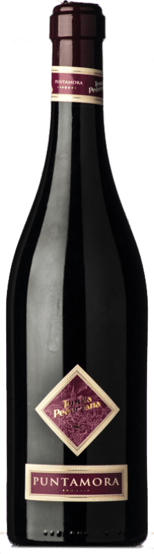 Бесплатная доставка | Красное вино Pederzana Rosso Vivace Puntamora D.O.C. Lambrusco Grasparossa di Castelvetro Эмилия-Романья Италия Lambrusco Grasparossa 75 cl